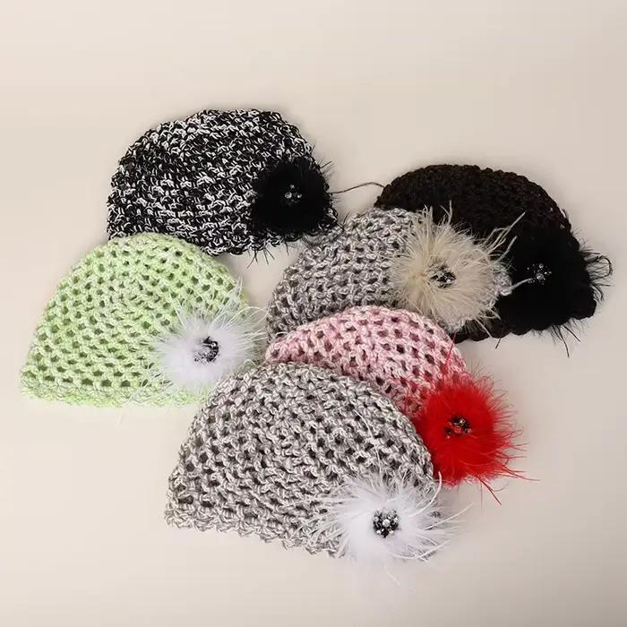 Bonnet tricoté en laine française haut de gamme
