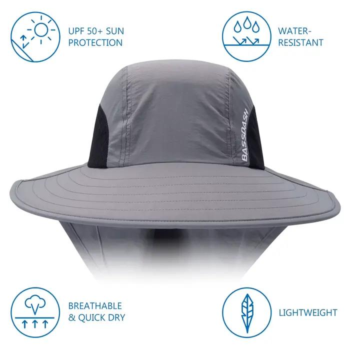 Bassdash-Chapeau de pêche à large bord pour hommes et femmes