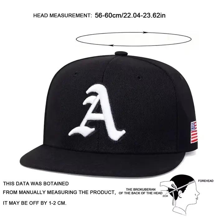 Casquettes de baseball unisexes gothiques avec broderie drapeau américain lettre