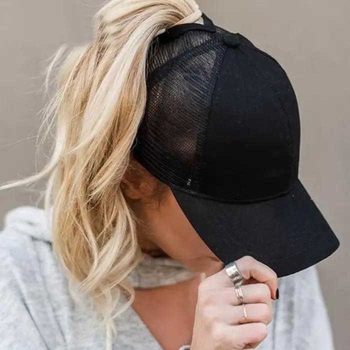 Casquette de baseball pour femme en polyester protection solaire été décontracté golf tennis baseball