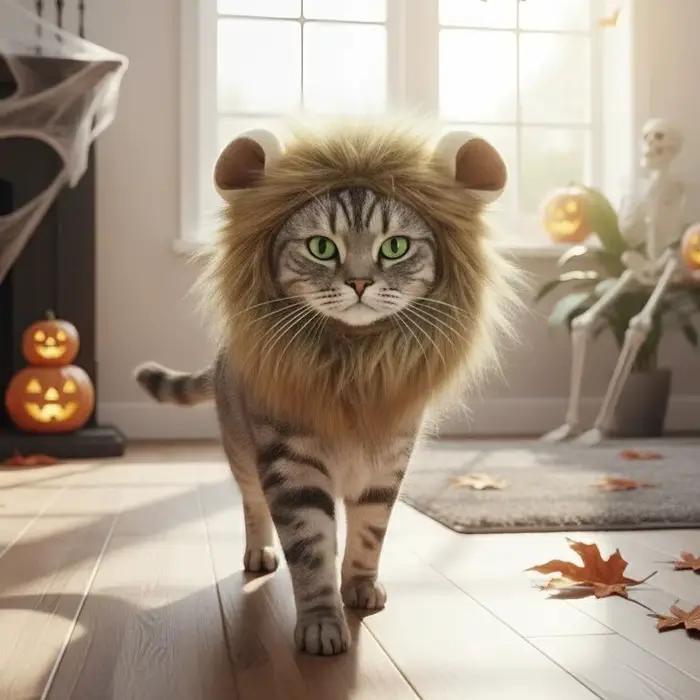 Chapeau de chat drôle fait à la main