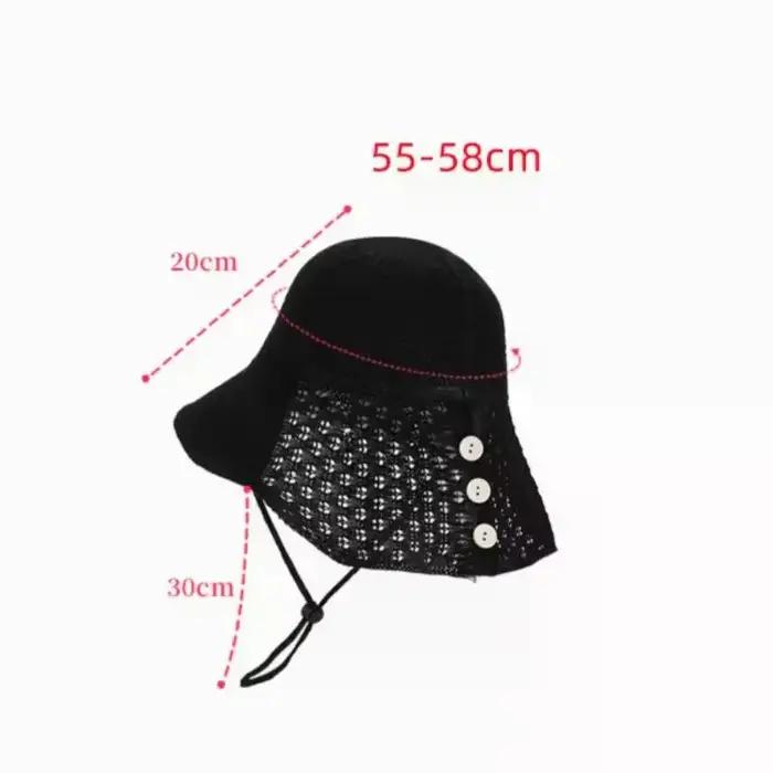 Chapeau de pêcheur ajouré tissé à la main