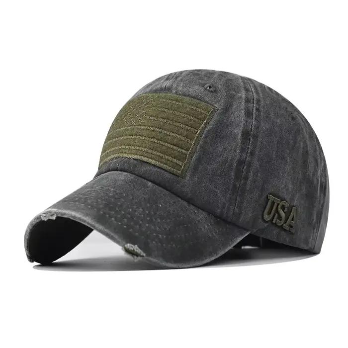 CNTANG 2024 été hommes casquette de Baseball mode coton drapeau américain chapeau de soleil Snapback extérieur