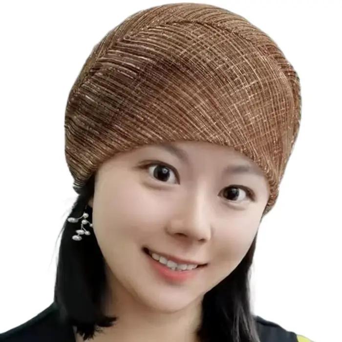 Chapeaux turban en dentelle pour femmes