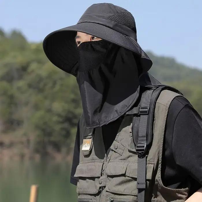 Chapeau de pêcheur à cordon amovible avec protection pour le cou