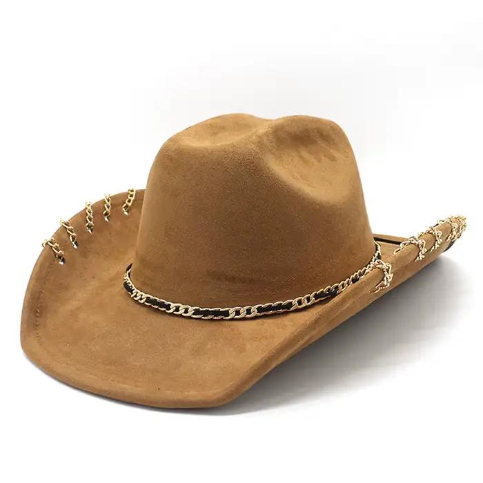 Chapeau de Cowboy occidental tendance pour hommes et femmes