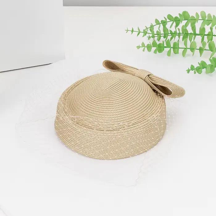 Béret rétro dentelle de printemps-été élégant pour femmes protection solaire style sportif occasionnelle française britannique chapeau de fête