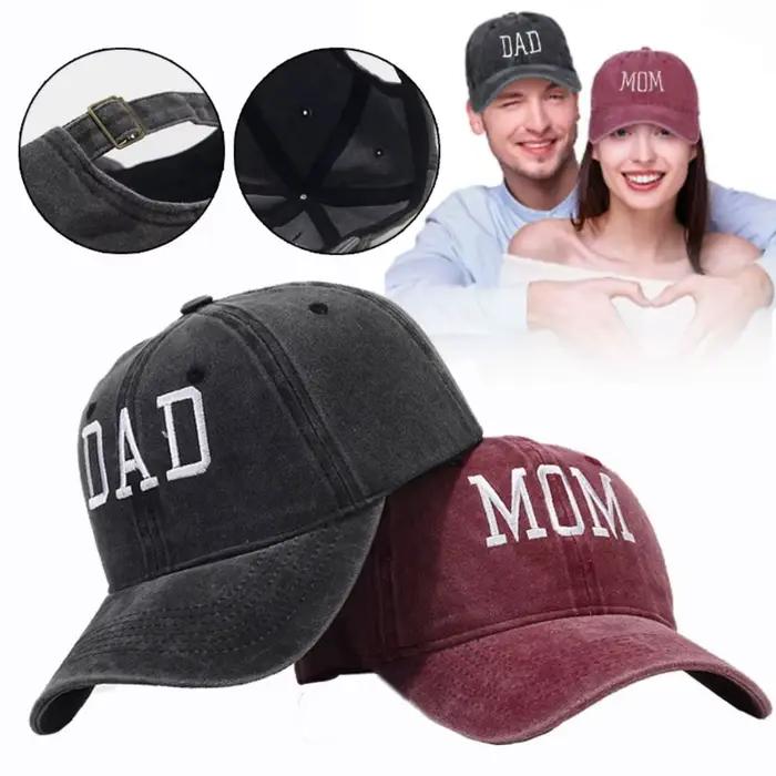 Casquette de baseball en coton brodé papa maman pour hommes et femmes