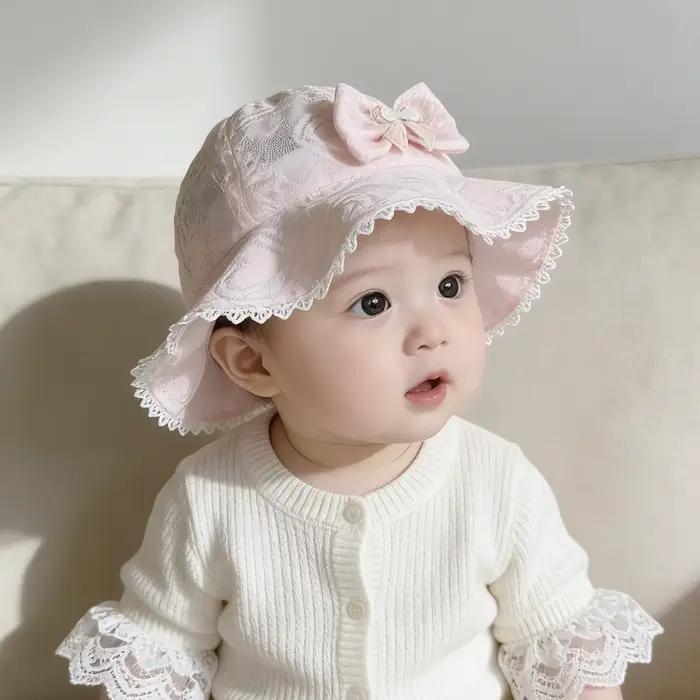 Chapeau Panama d'été pour bébé fille