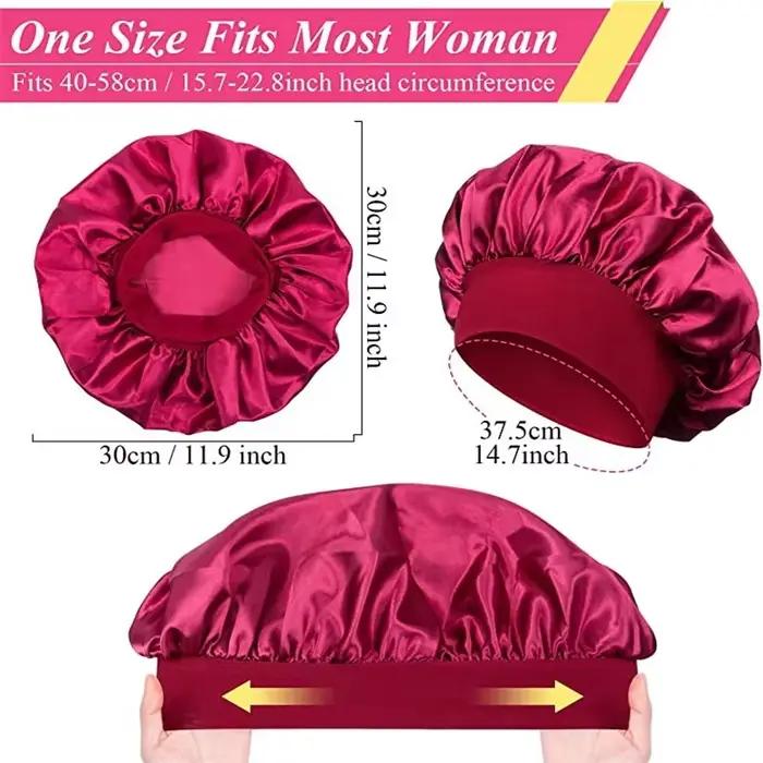 Bonnet de cheveux en Satin doux pour femmes