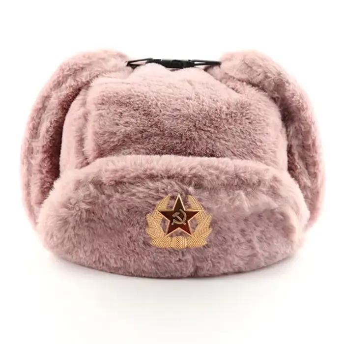 Chapeau Ushanka de style soviétique pour hommes et femmes