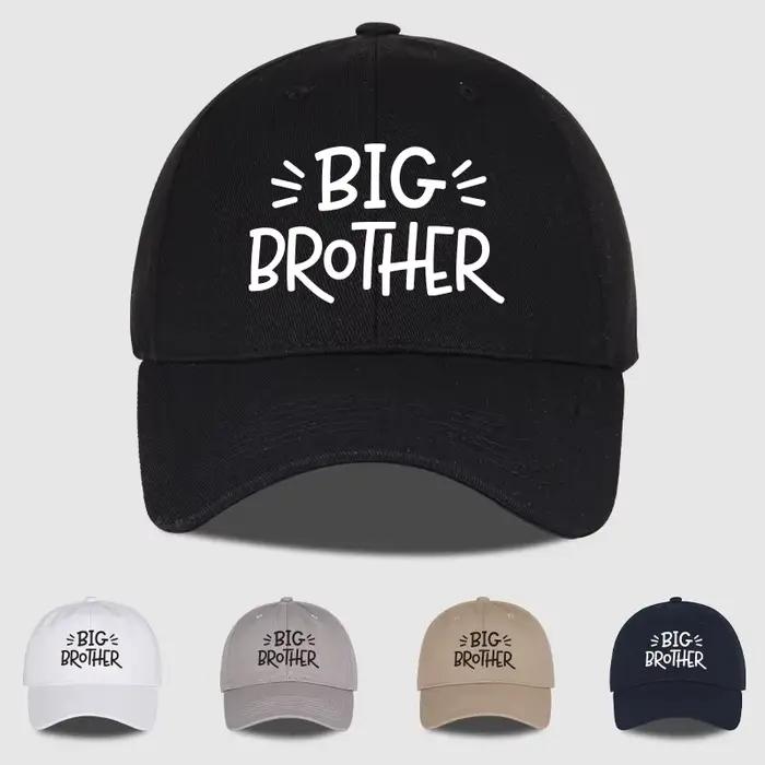 Casquette de baseball Coolwind BIG BROTHER avec imprimé lettres et visière souple