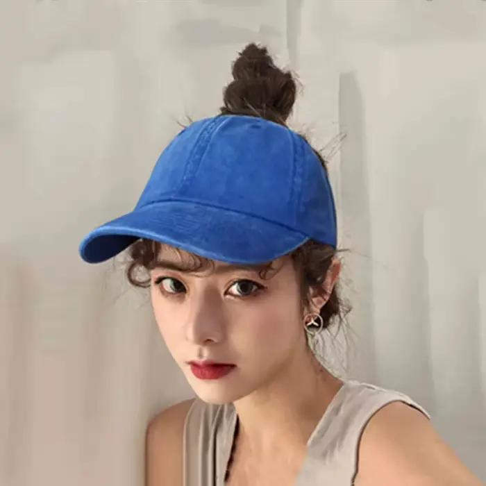 Casquette de baseball MYZOPER queue de cheval haute en denim avec protection solaire pour femmes et filles, sport, golf, tennis, chapeaux à rabat pour occasions spéciales