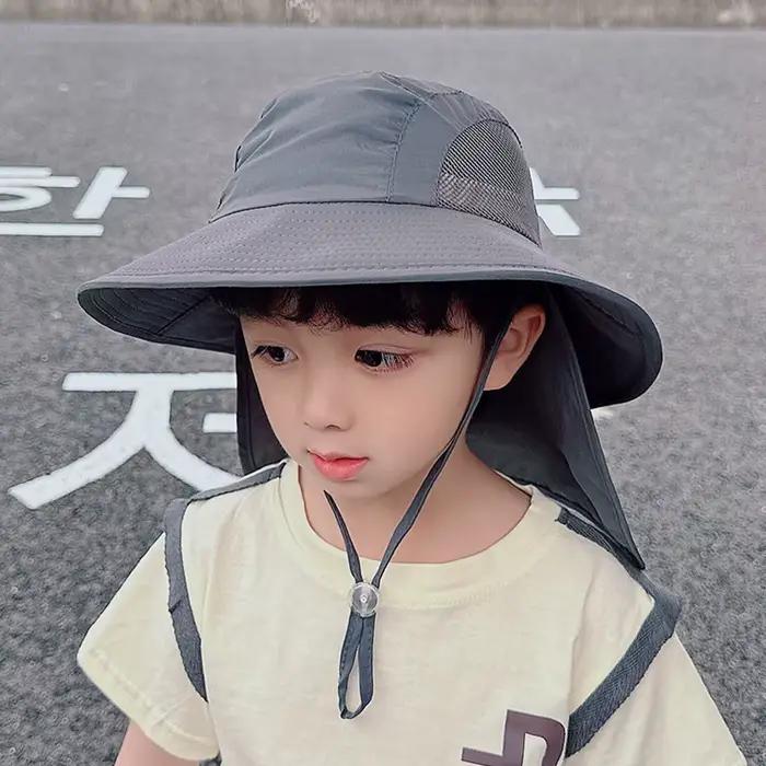 Chapeau de soleil pour garçons de 2 à 8 ans