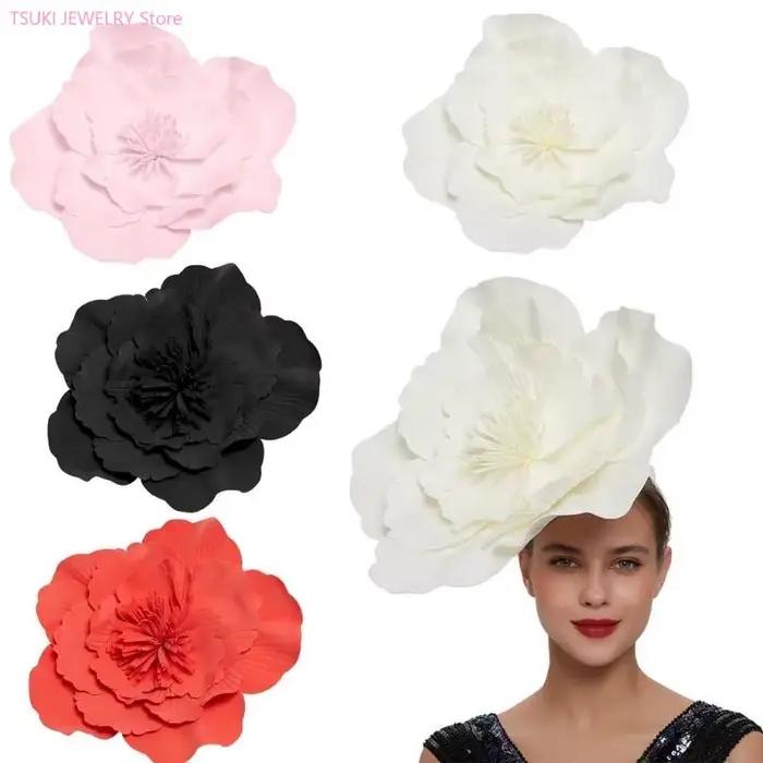62KE bandeau fascinateur fleur chapeau