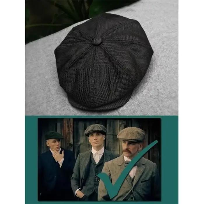 Nouveau Béret Gatsby, Chapeau Octogonal Rétro Britannique