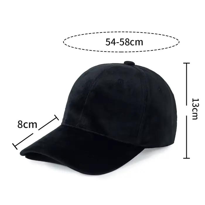 Casquette Bec de Canard en Velours pour Femme