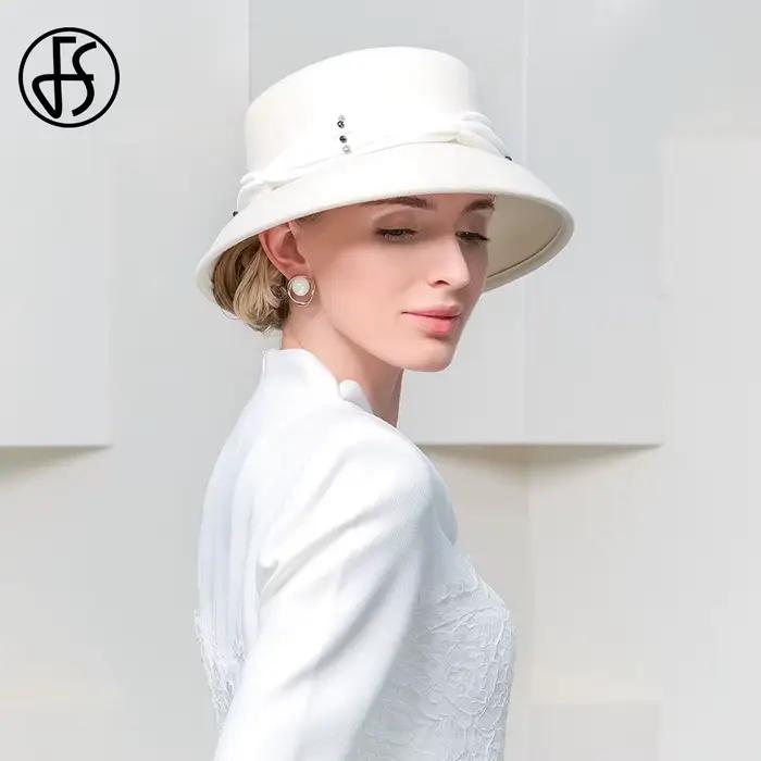 Béret Fedora Élégant en Laine pour Femmes Occasions Formelles et Mode Anglaise Casual Chic Printemps Automne Hiver