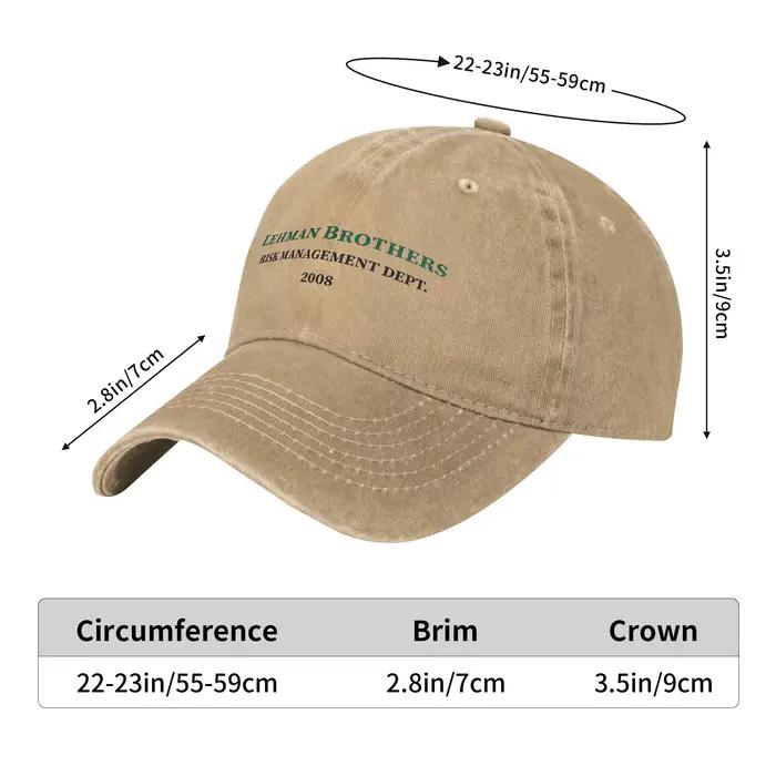 Lehman Brothers casquette de Baseball décontractée risque département en plein air gymnase Hip Hop chapeaux été crème