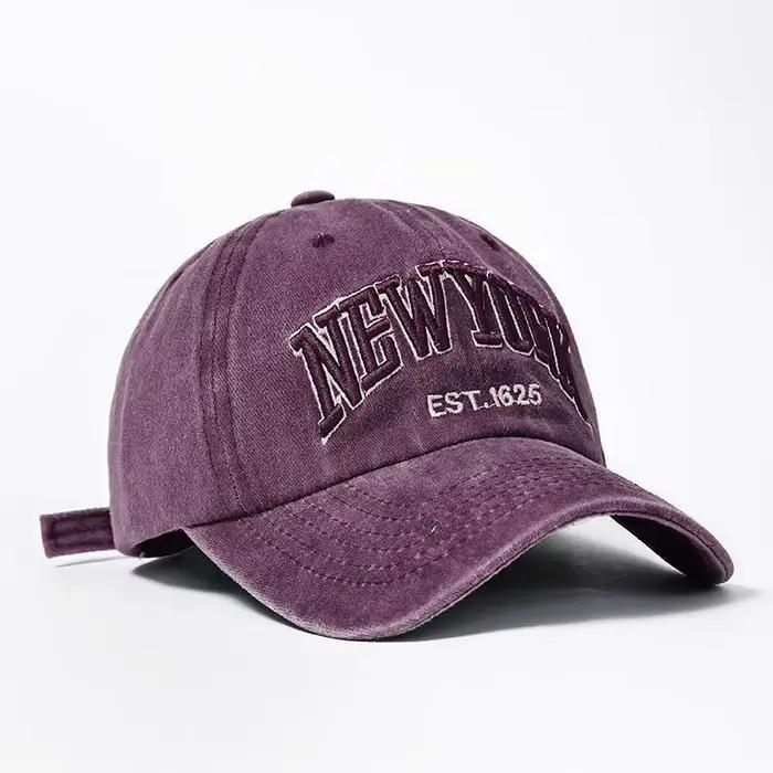 1pc Casquette délavée de New York pour hommes et femmes Gorras casquettes de Baseball
