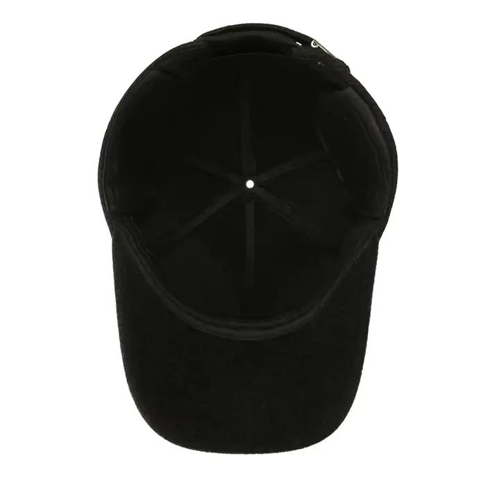 Casquette de baseball avec cache-oreilles réglables épais et chauds pour l'extérieur