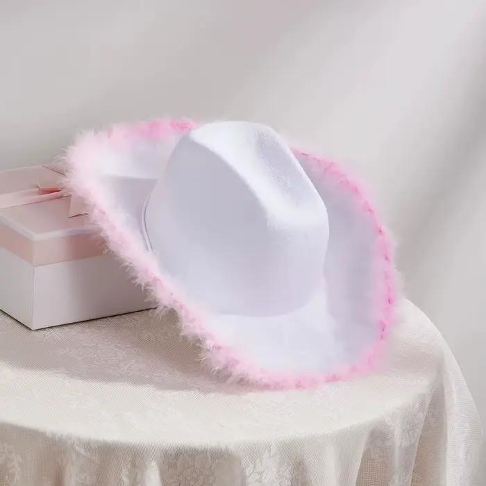 Chapeau de cowgirl pour femmes en polyester multifonctionnel pour toutes les saisons et occasions décontractées
