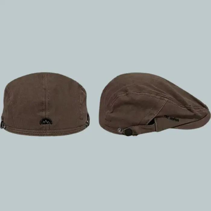 Béret brodé décontracté en coton vintage
