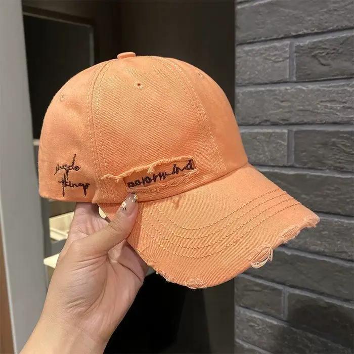 Casquette de baseball plissée violette