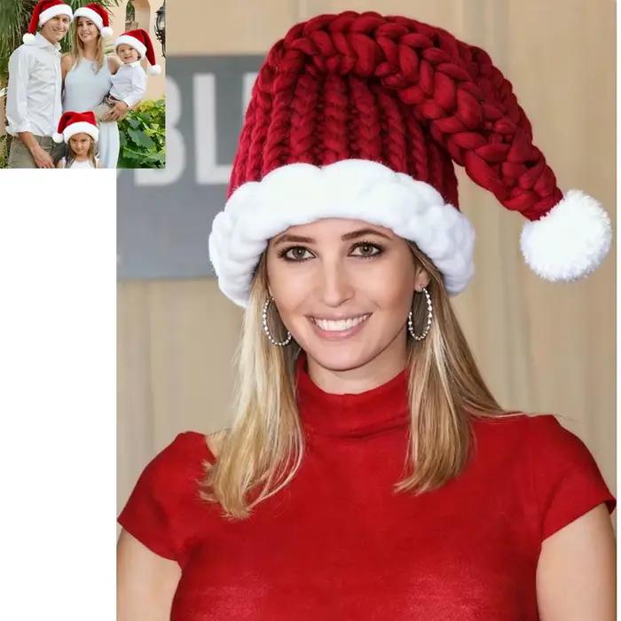 Chapeau de noël familial assorti-casquettes de père