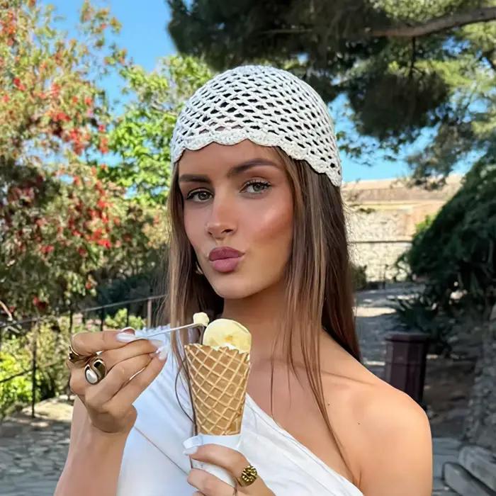 Chapeau en crochet fait main pour femme