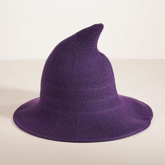 Chapeau de sorcier pointu pliable
