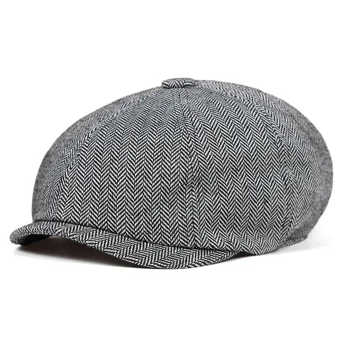 Casquettes de journal rétro pour hommes