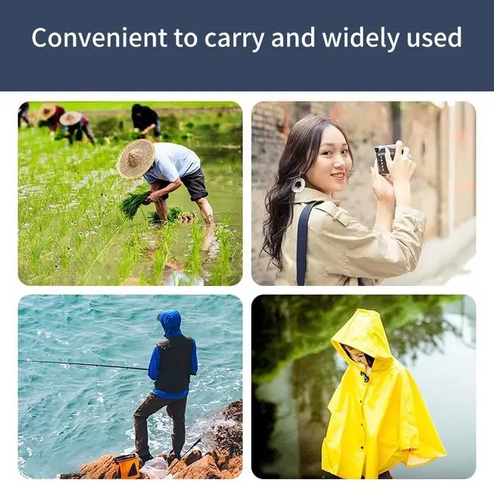 Chapeau de Pluie Pliant Portable