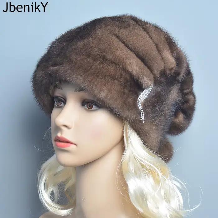 Chapeau de fourrure russe hiver chaud naturel