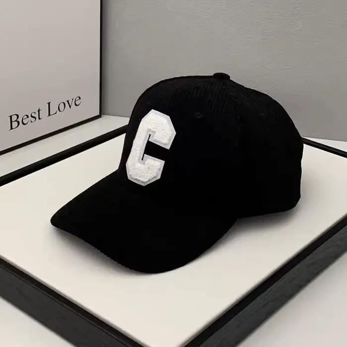 Casquette de baseball à la mode en velours côtelé