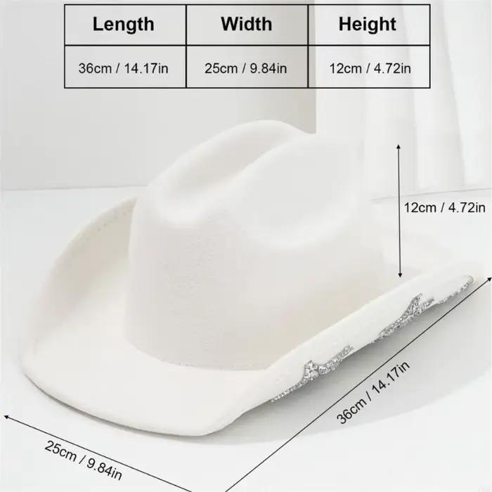Chapeau occidental avec garniture en étoile
