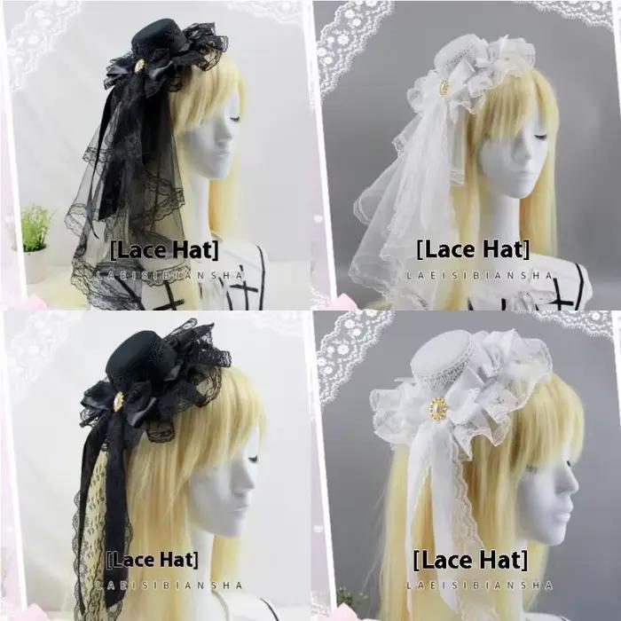 Mini chapeau gothique en forme de Rose