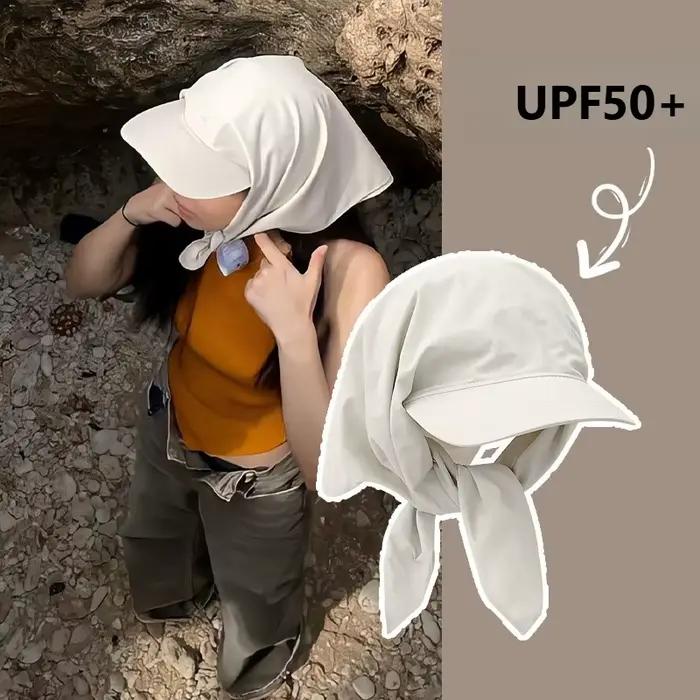 1 pièce Casquette-foulard coréenne à lanières pour femmes et filles