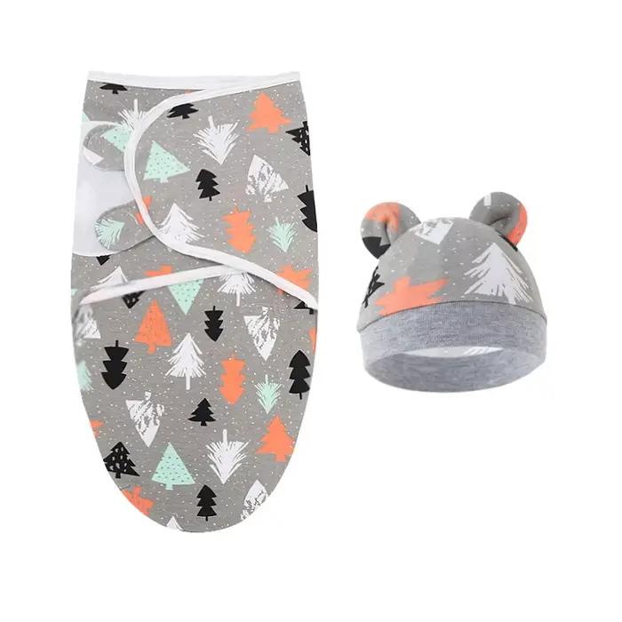Ensemble de couverture et de chapeau pour bébé de 0 à 6 mois