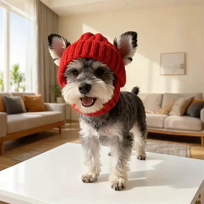 Bonnet pour chien maltais