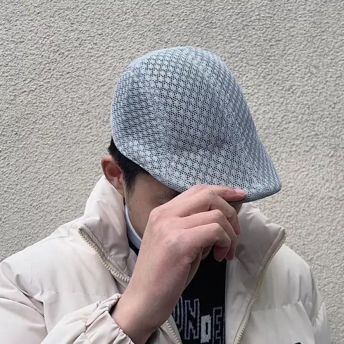 Bérets creux en maille respirante pour hommes
