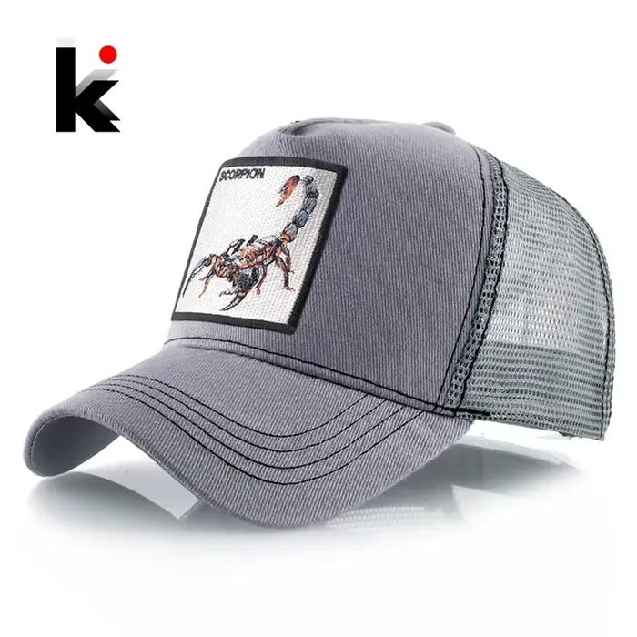 Casquette de camionneur Streetwear avec Patch Scorpion