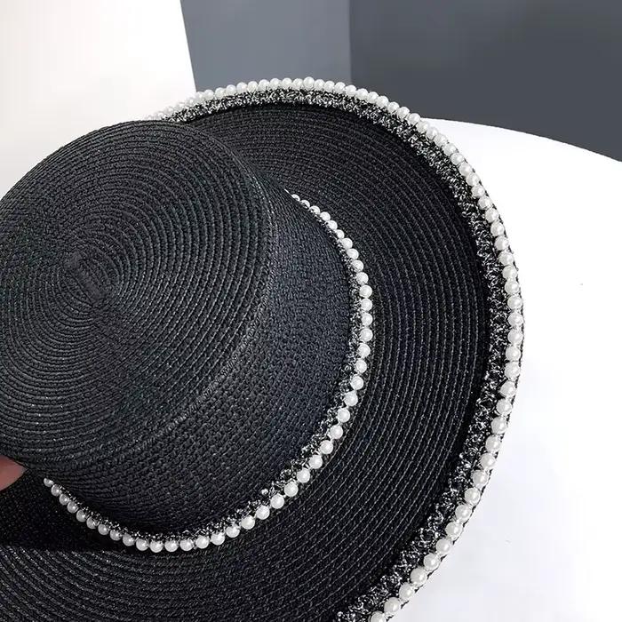 Chapeau de soleil d'été à grand bord pour femmes