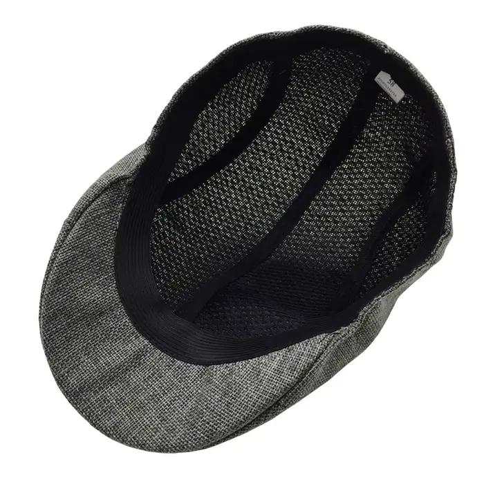 Casquette plate marron Vintage pour hommes