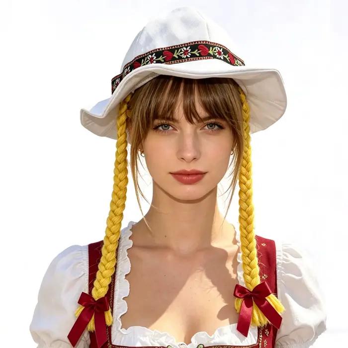 Chapeau tressé bavarois pour Oktoberfest