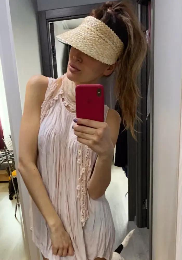 Chapeau de soleil décontracté de luxe en raphia pour femme