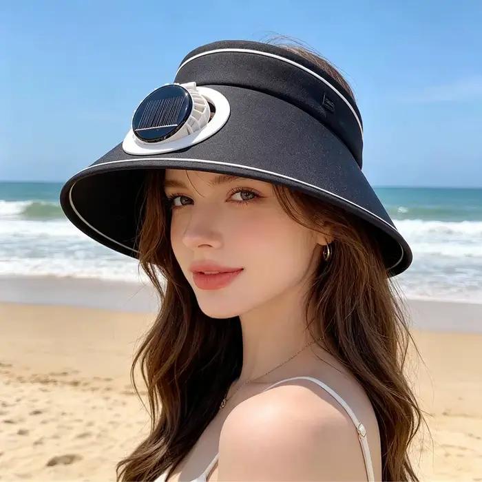 Chapeau solaire avec ventilateur