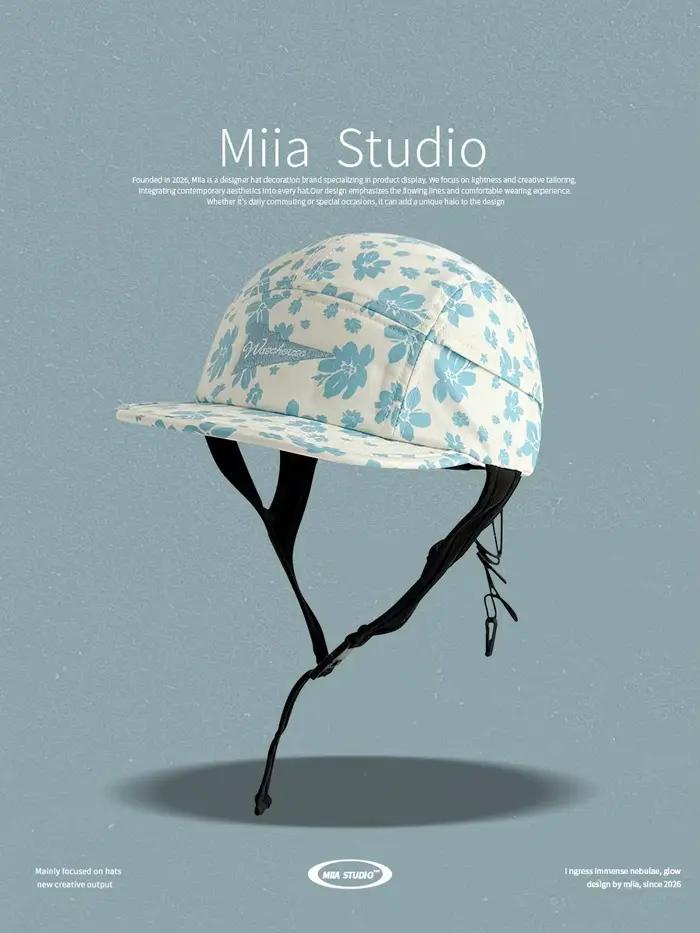 Casquette de baseball fonctionnelle pour femme à imprimé surf côtier