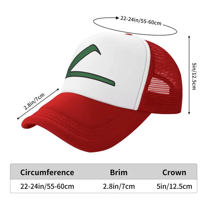 Casquette de baseball Ash Ketchum Pokemoned pour homme et femme