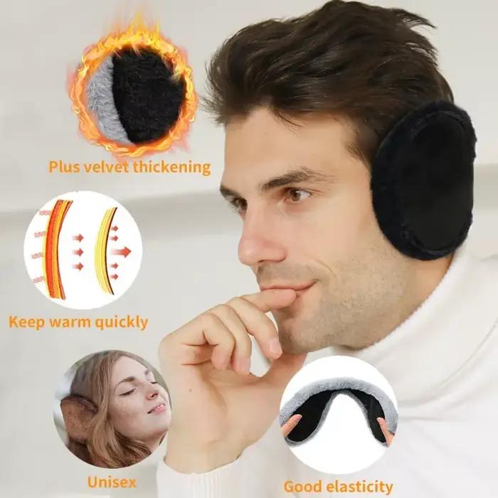 Cache-oreilles en fourrure épaisse pour hommes et femmes